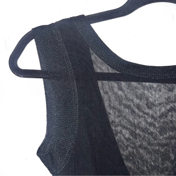 Dolce & Gabbana Black Sparkly Sheer Satin Skirt Mini Dress - Picture 14 of 16